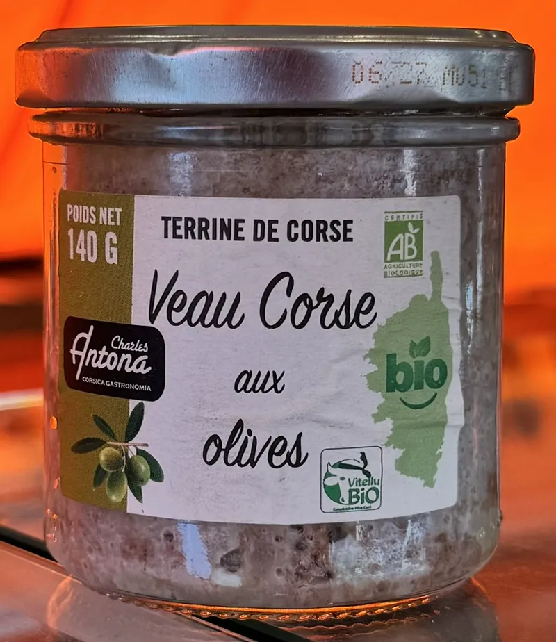 Terrine Veau Corse aux olives