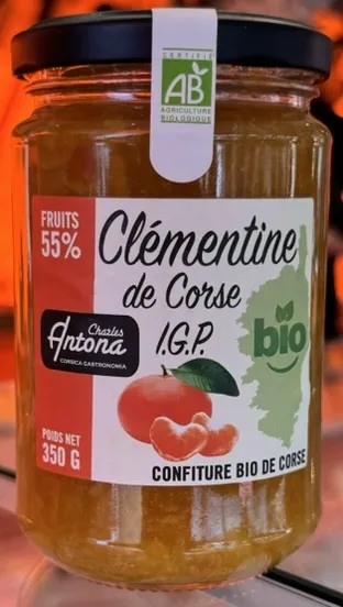 Confiture Clémentine de Corse IGP bio — Confitures & Gelées corse A l'Antica
